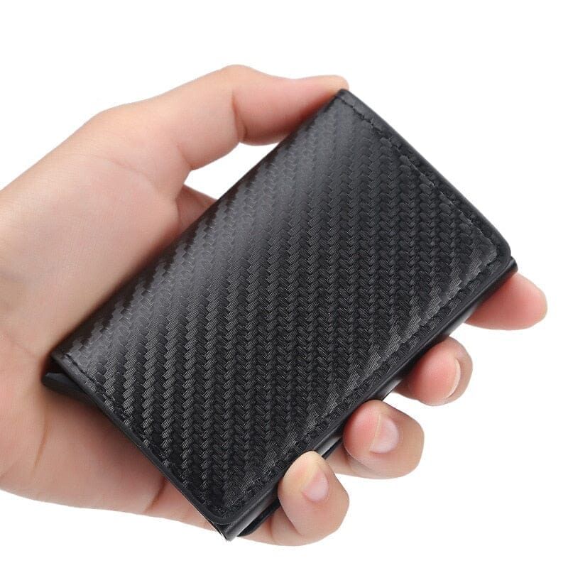 Étui à Cartes RFID avec Design Carbone