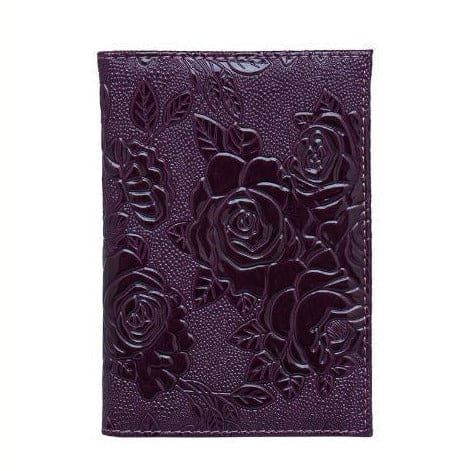 étui à passeport en rose relief