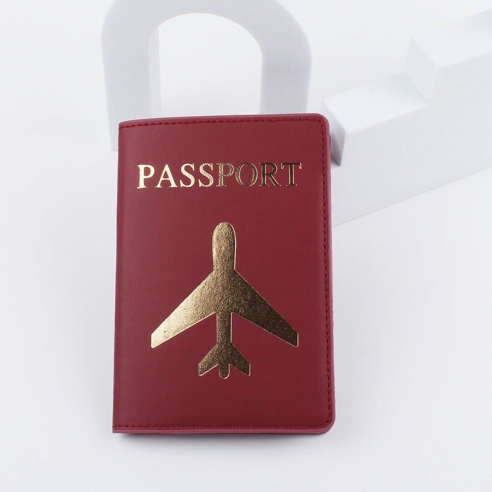 étui de passeport avion design