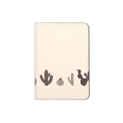 étui de passeport motif cactus