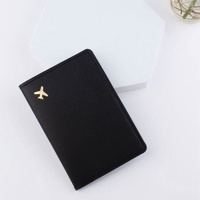 étui de voyage pour passeport avec avion