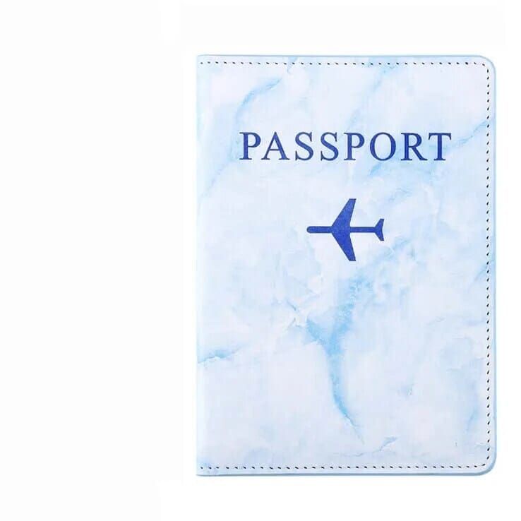 étui élégant pour passeport en marbre