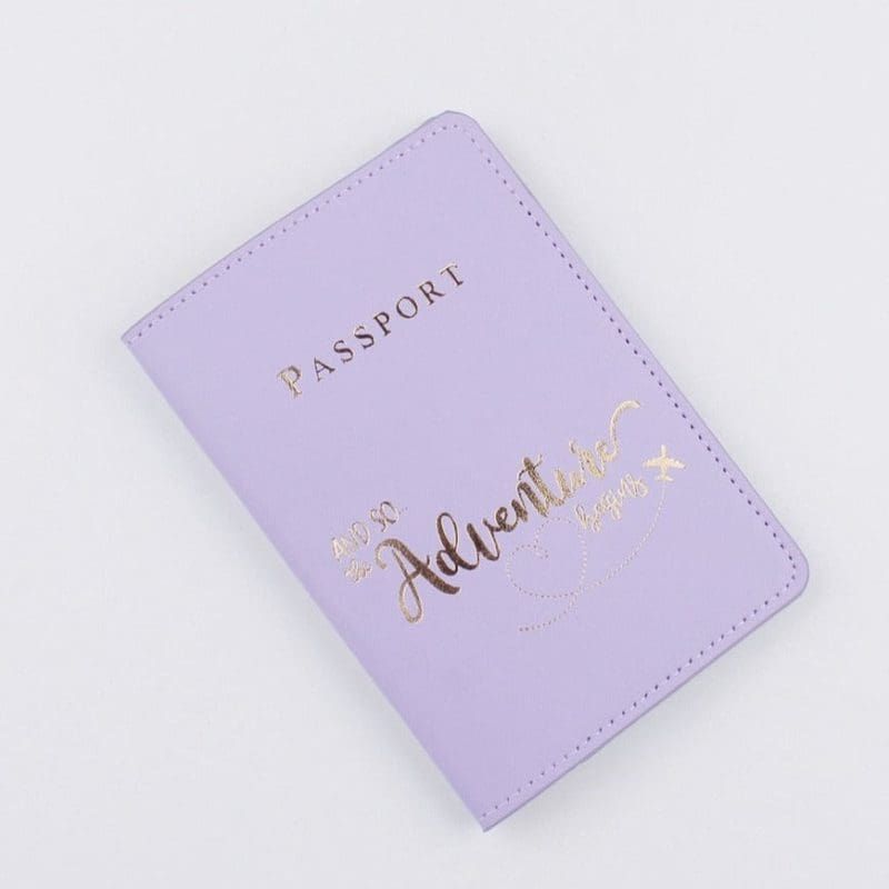 étui passeport design aventurier