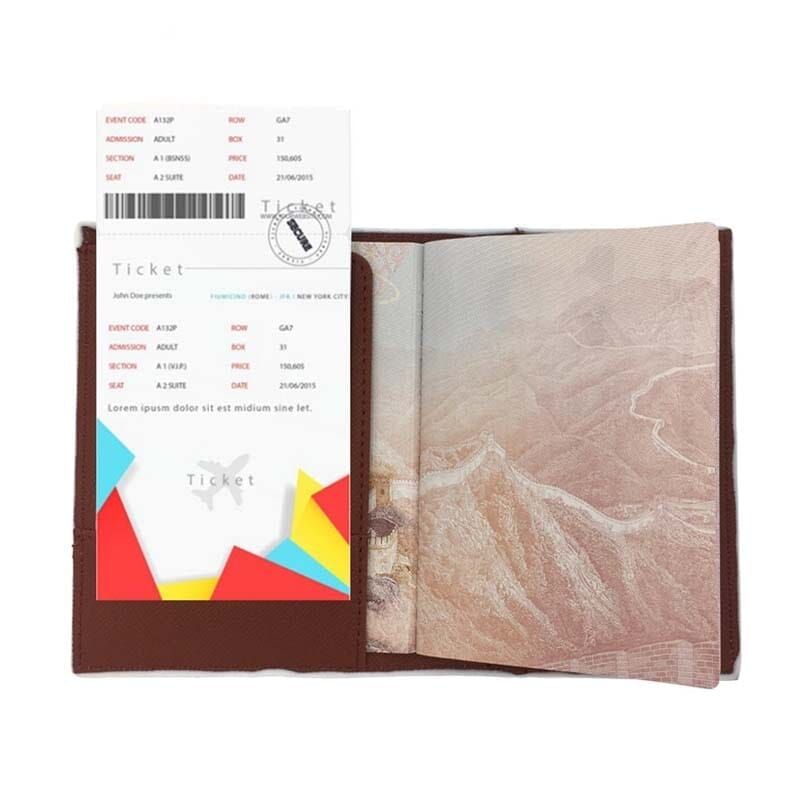 étui pour passeport avec motif flamants roses