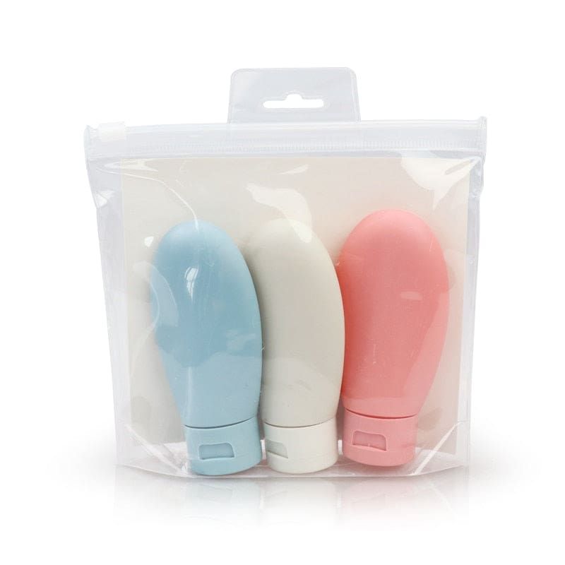 flacons de douche voyage en plastique