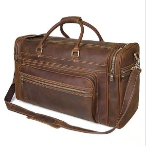 Grand sac de voyage en cuir pour homme