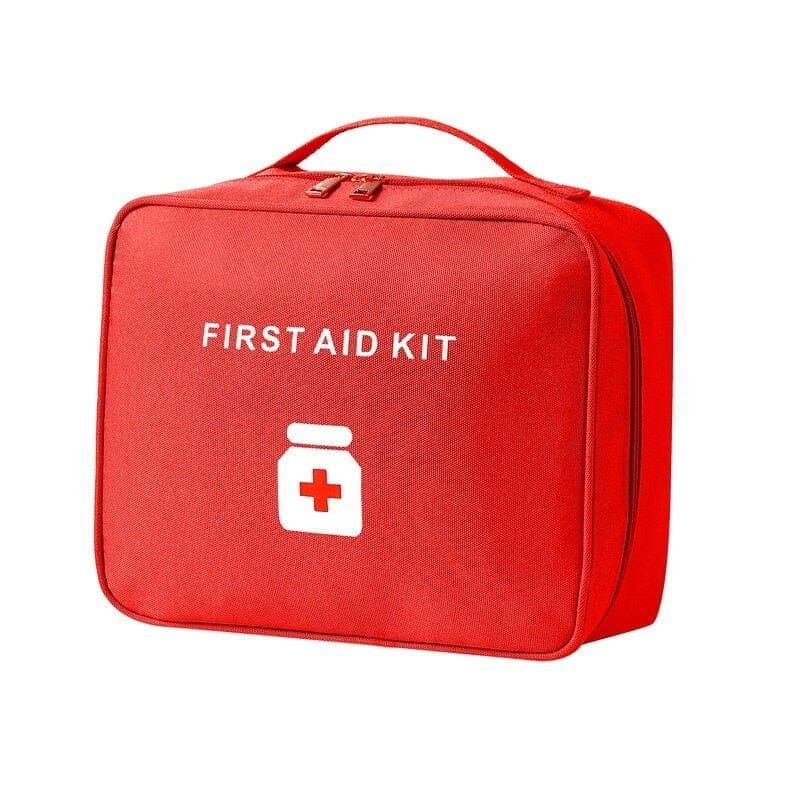 grande trousse à pharmacie voyage vide first aid kit rouge