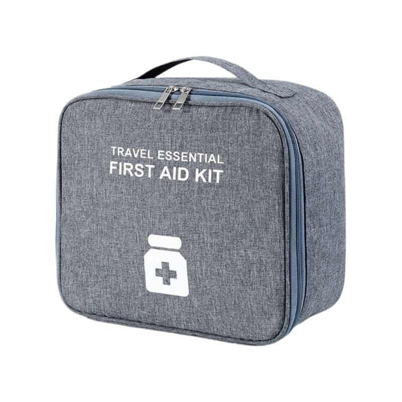 grande trousse à pharmacie voyage vide travel essential gris