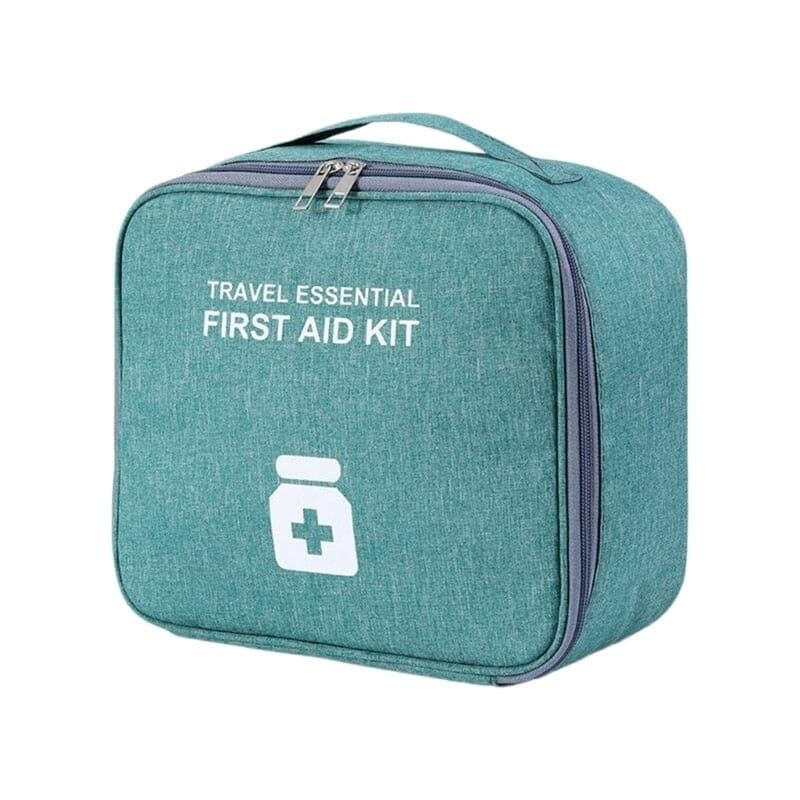grande trousse à pharmacie voyage vide travel essential vert