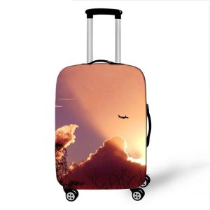 housse de valise avion dans le ciel