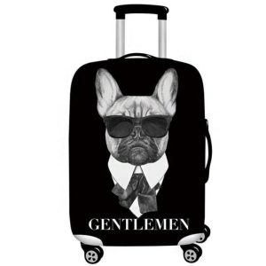 housse de valise bulldog français gentil