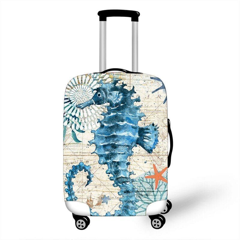 housse de valise hippocampe