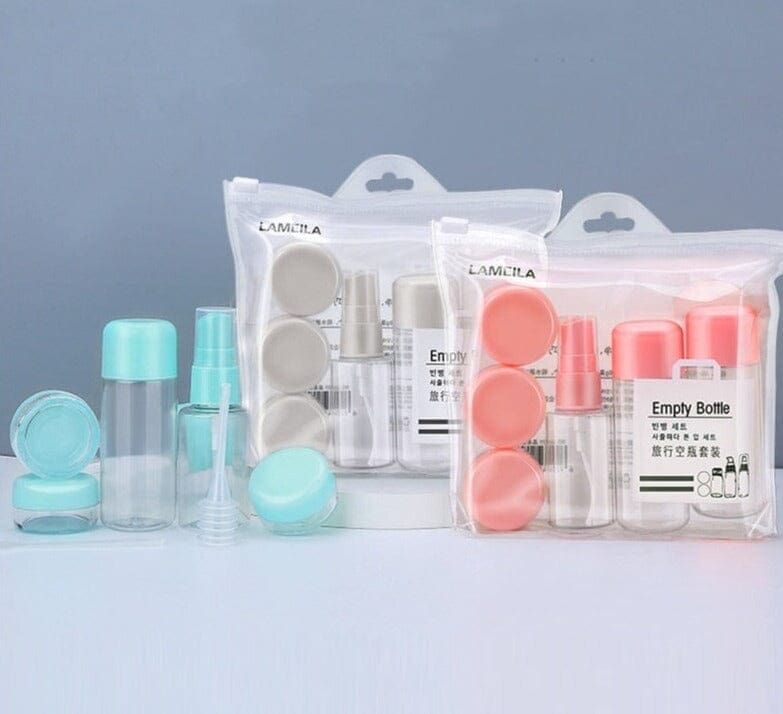 kit de produits de soin pour voyages en avion