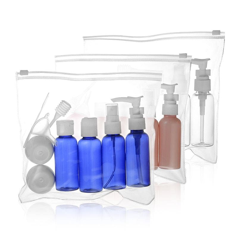 kit de voyage de soins personnels - 6 flacons pratiques