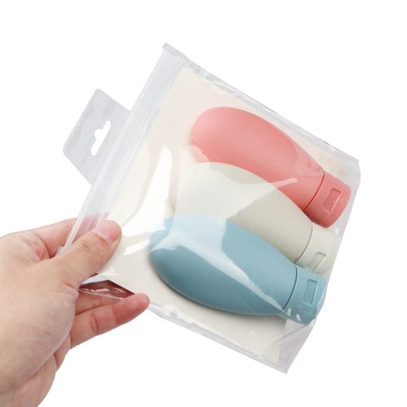 Kit de Voyage Set de Douche 3 Flacons
