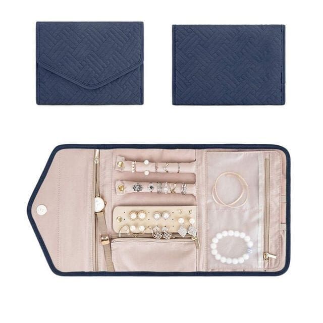 organisateur de bijoux de voyage avec motifs colorés