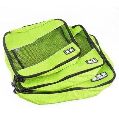 Organisateurs de Valise TravelBasics Set de 3 Vert