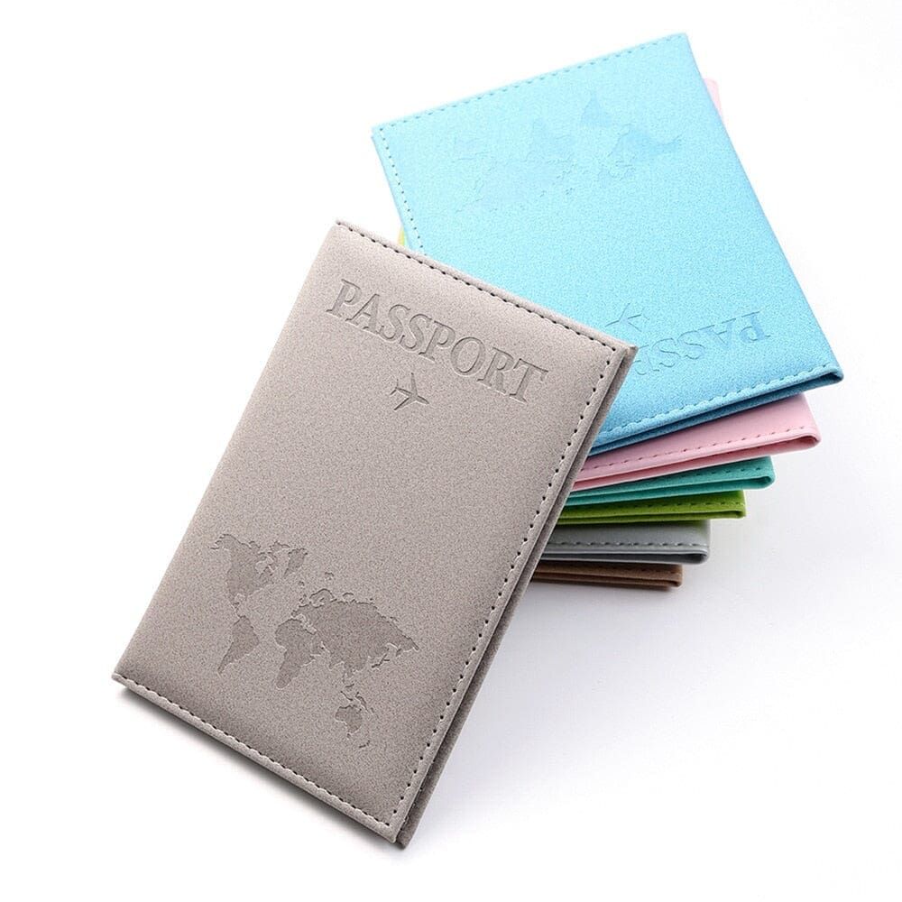 passeport avec motifs mappemonde