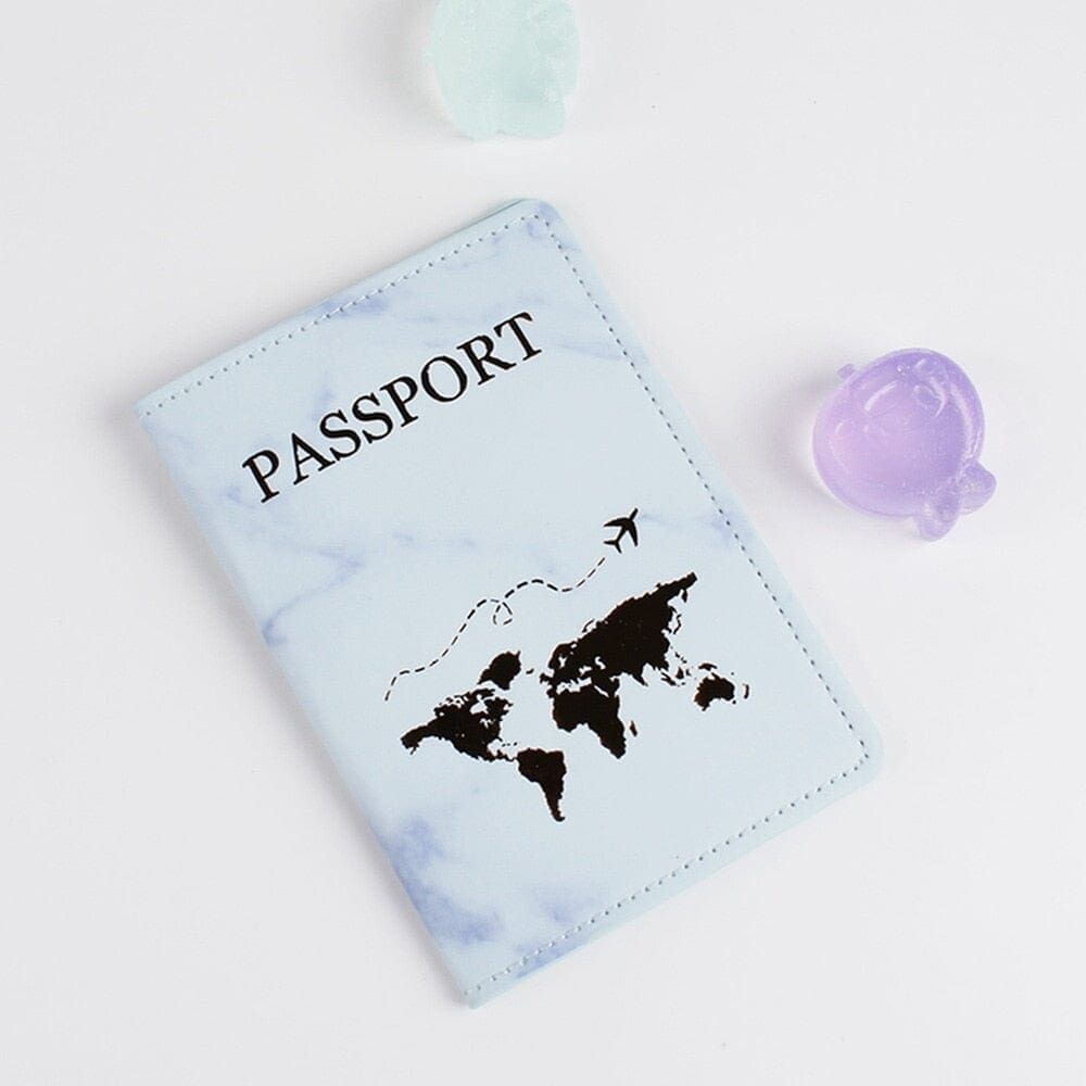 passeport carte du monde en marbre