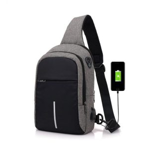Petit Sac à Bandoulière de Voyage Connecté USB