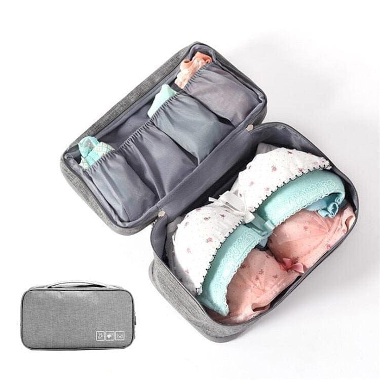 pochette de rangement sous-vêtements gris