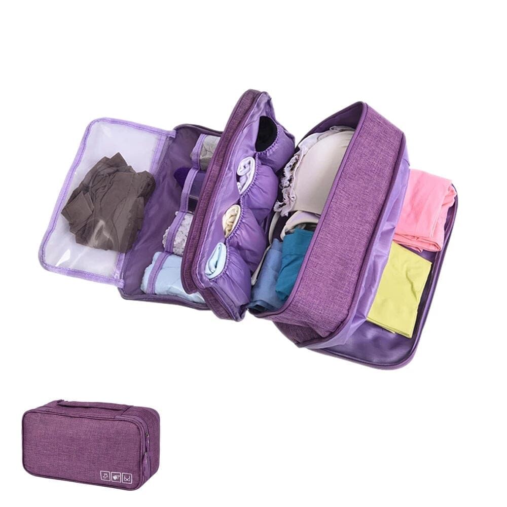 pochette de voyage pour sous-vêtements violet