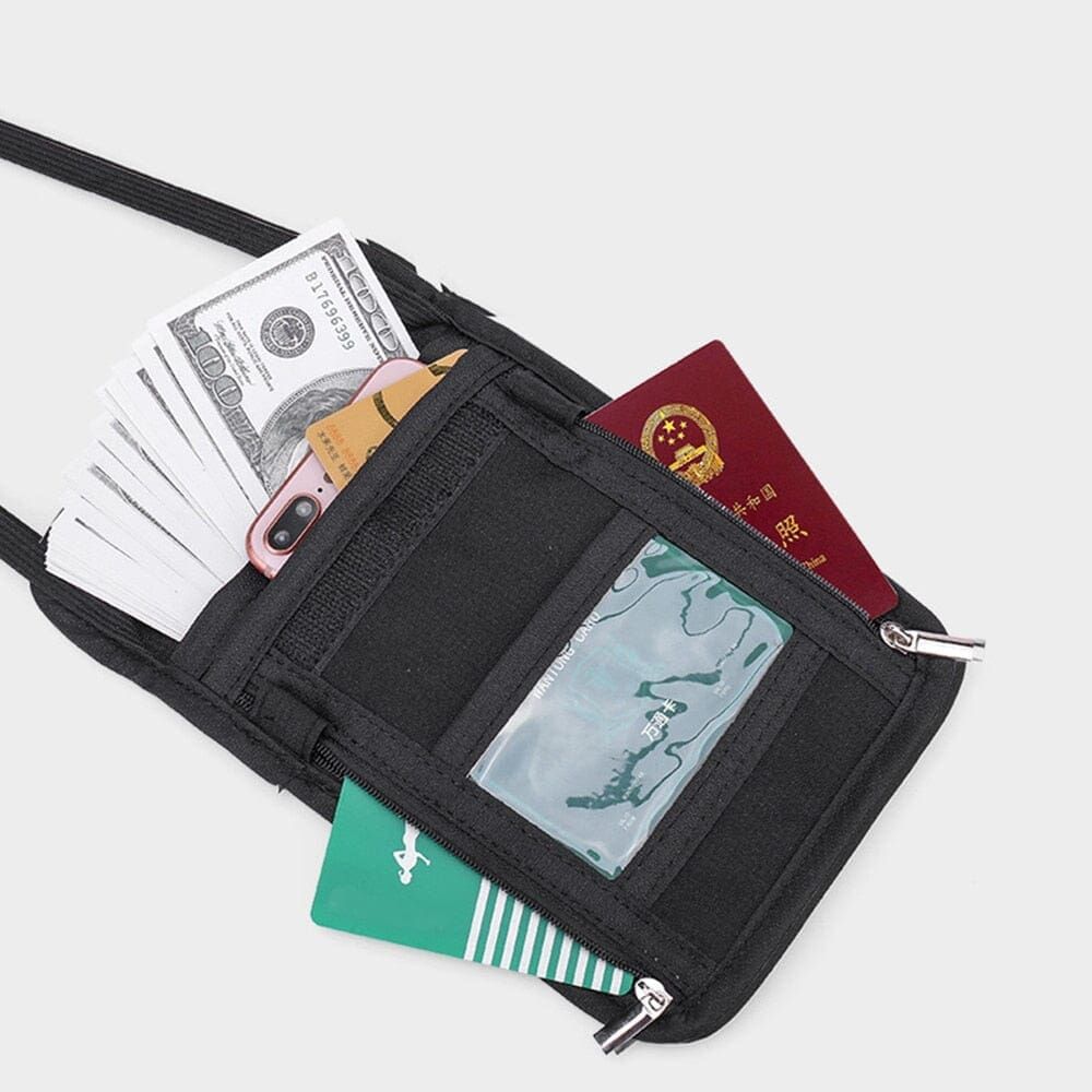 pochette de voyage tour de cou pour homme et femme