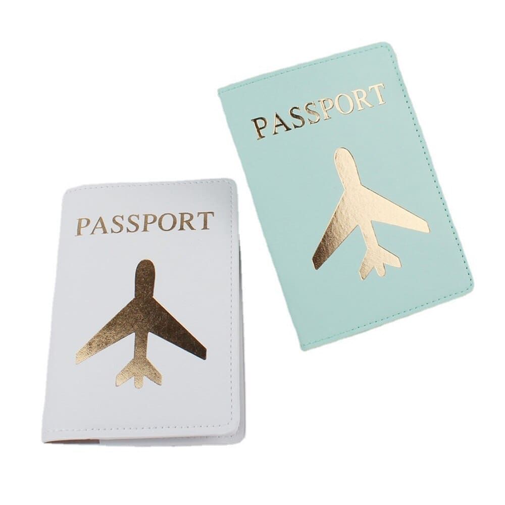 pochette passeport motif avion