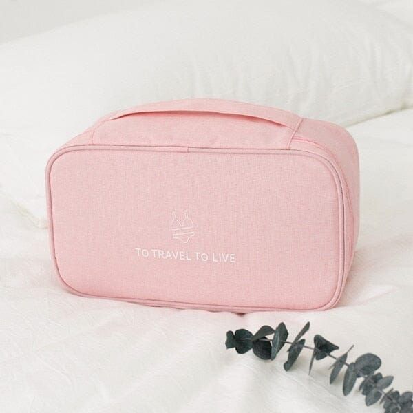 Pochette Sous-Vêtements de Voyage To Travel To Live Rose