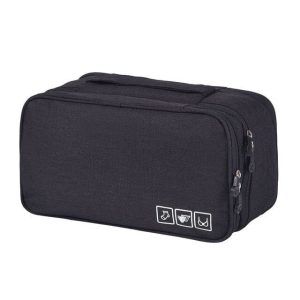 pochette sous-vêtements de voyage travelbasics noir