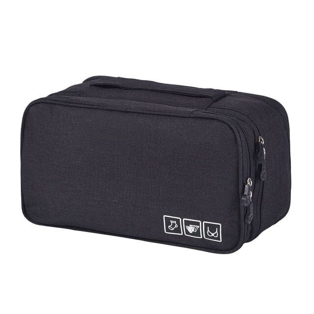pochette sous-vêtements de voyage travelbasics noir