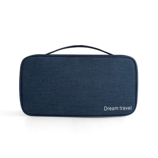 pochette sous-vêtements voyage dream travel bleu marine