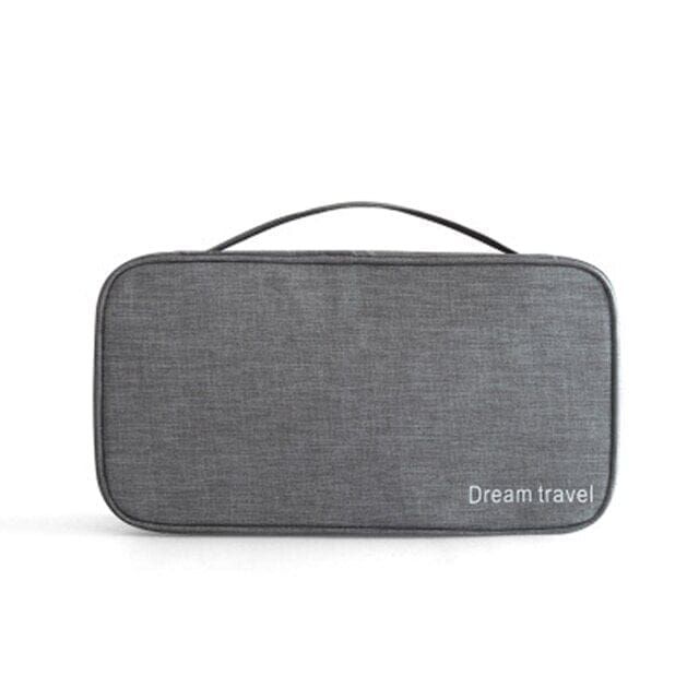 Pochette Sous-Vêtements Voyage Dream Travel Gris