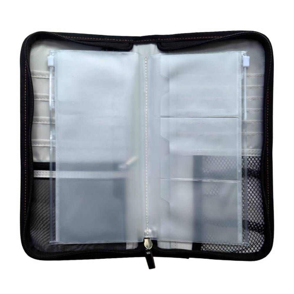porte documents de voyage en cuir
