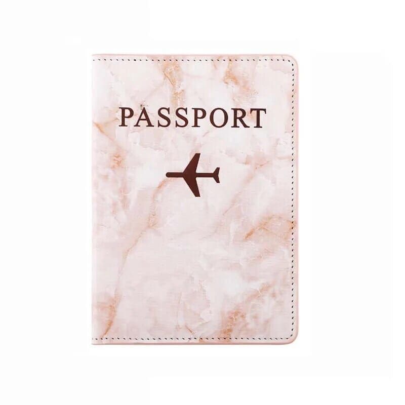 porte passeport design marbre