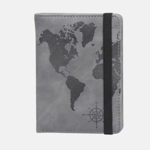 Portefeuille de Voyage Carte du Monde Anti-RFID