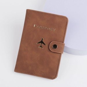 Portefeuille de Voyage Étui Passeport Avion