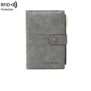 Portefeuille de Voyage Femme Pochette Passeport Anti-RFID