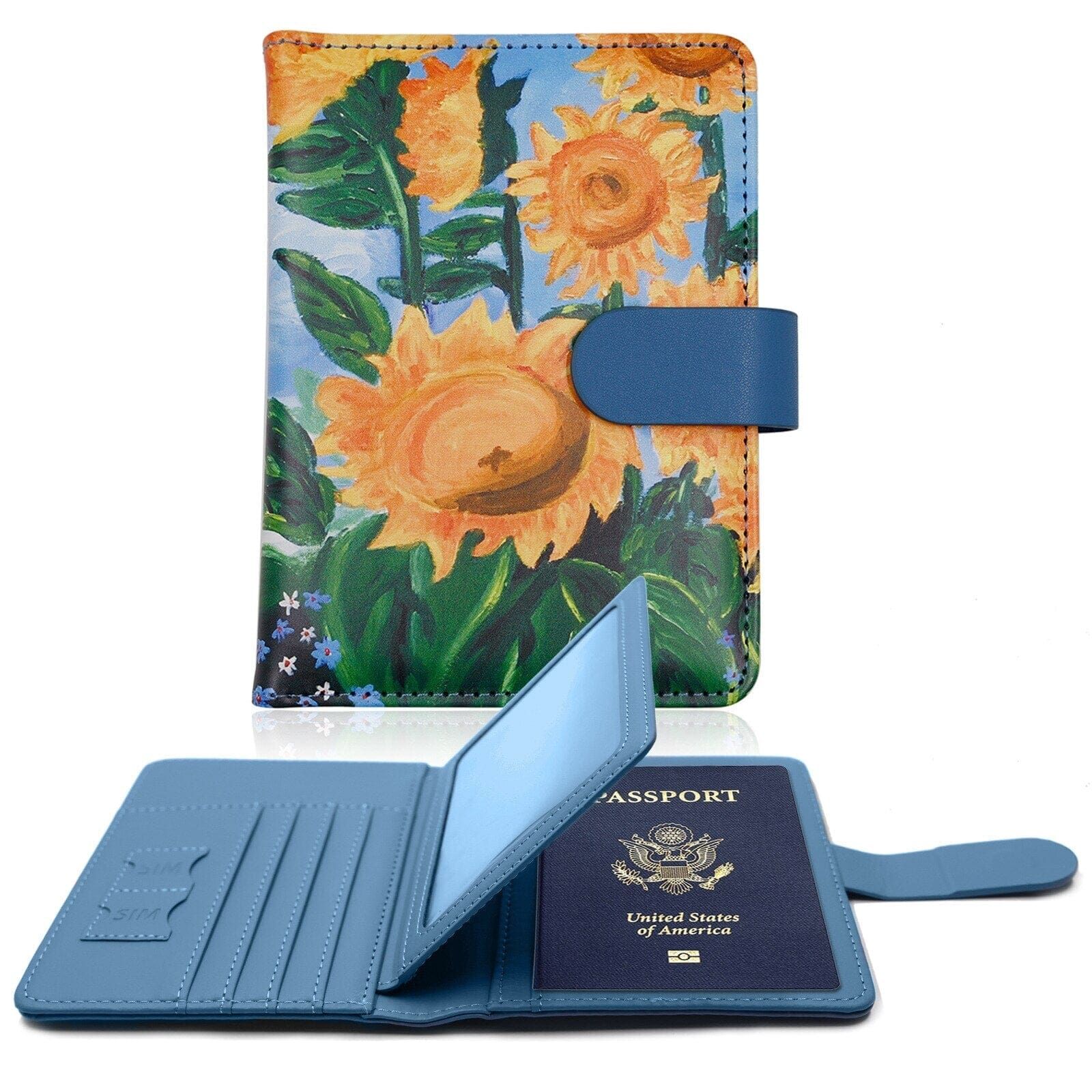 Portefeuille de Voyage Femme Tournesols