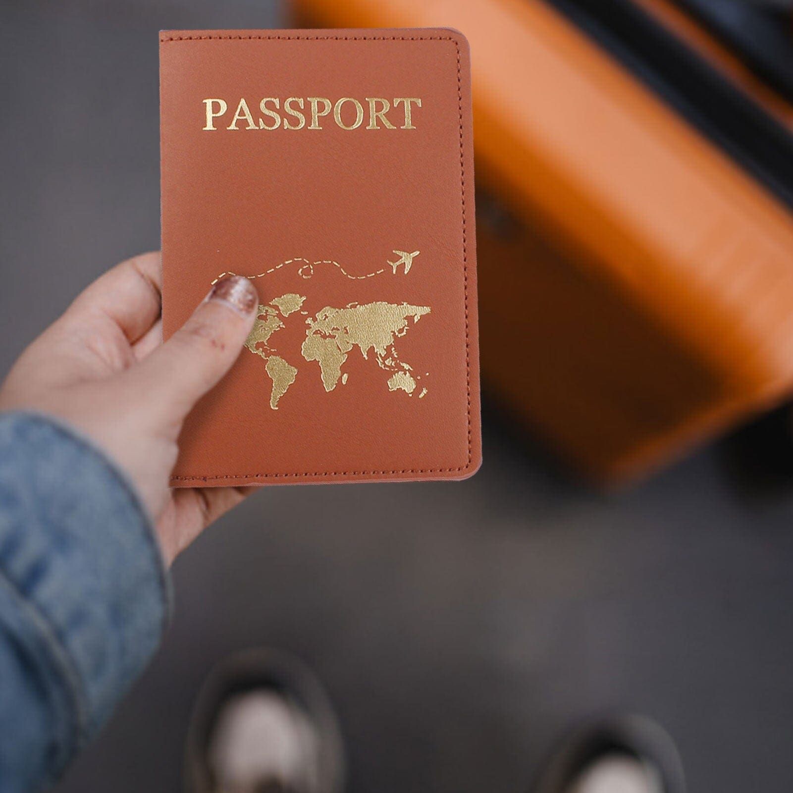 protecteur passeport avec motifs de voyage