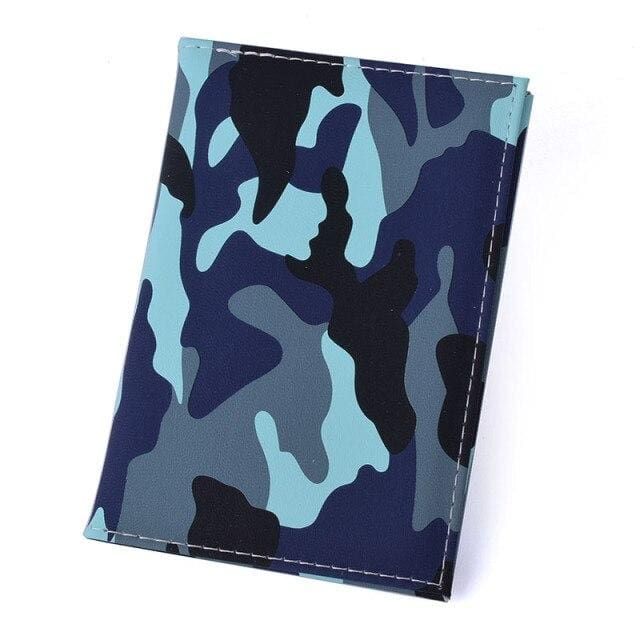 protection de passeport en motif camouflage