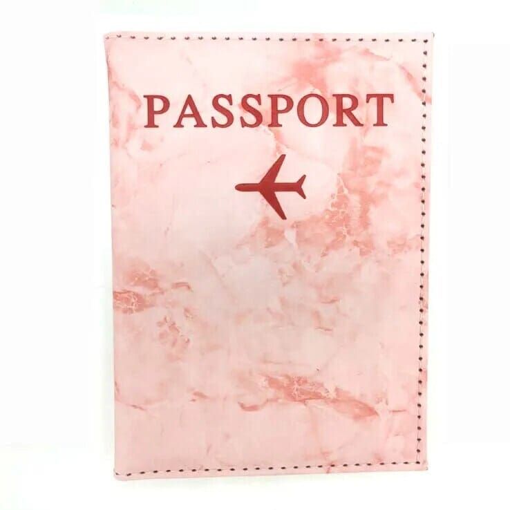 protection de passeport motif marbre
