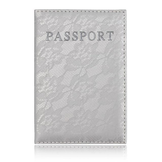 protège-passeport avec motif en dentelle