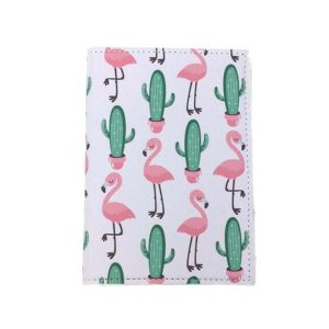 Protège-Passeport Cactus Flamants Roses