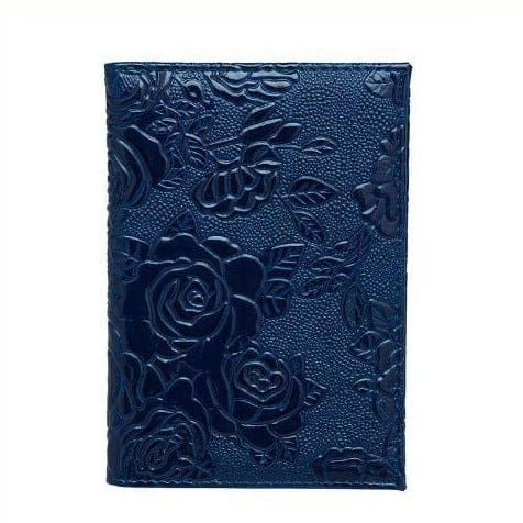 protège-passeport design floral en relief
