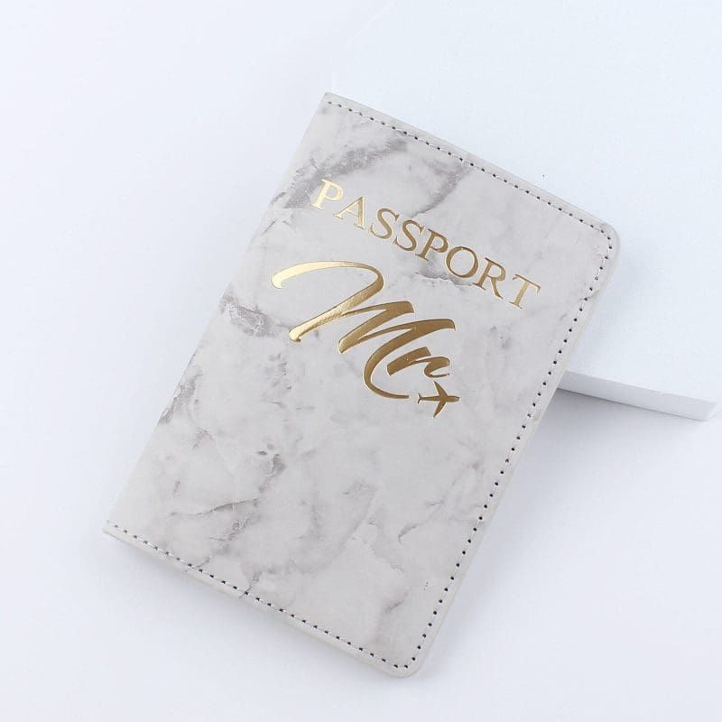 protege passeport design marbre