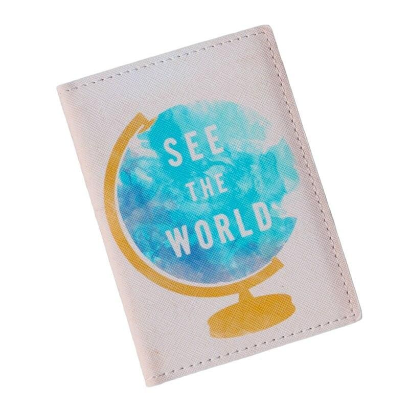 protège-passeport globe “see the world”