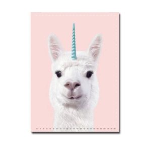 protège-passeport lama licorne