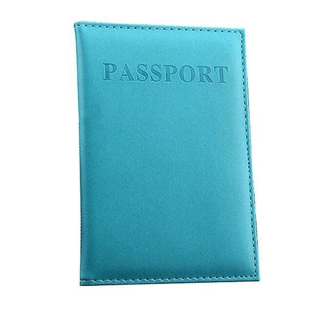 protège-passeport travelbasics bleu ciel