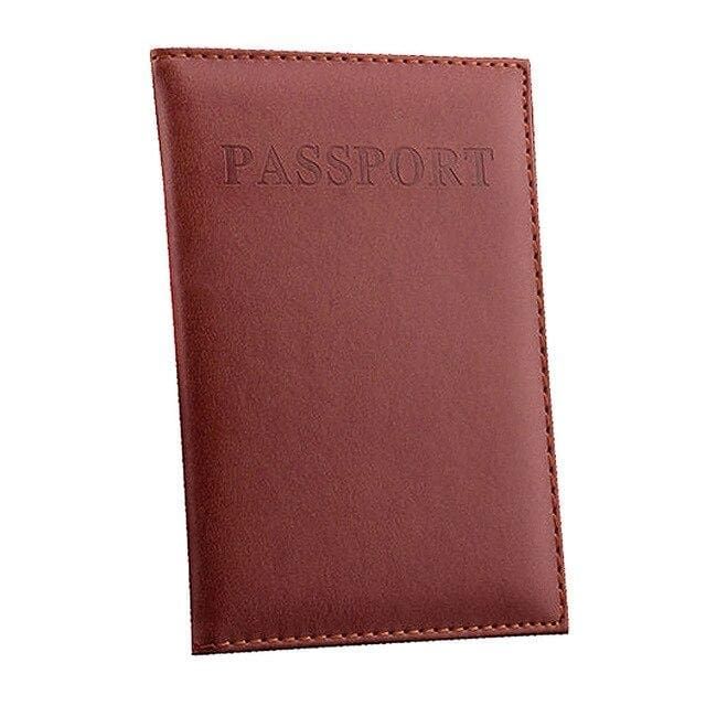 protège-passeport travelbasics marron